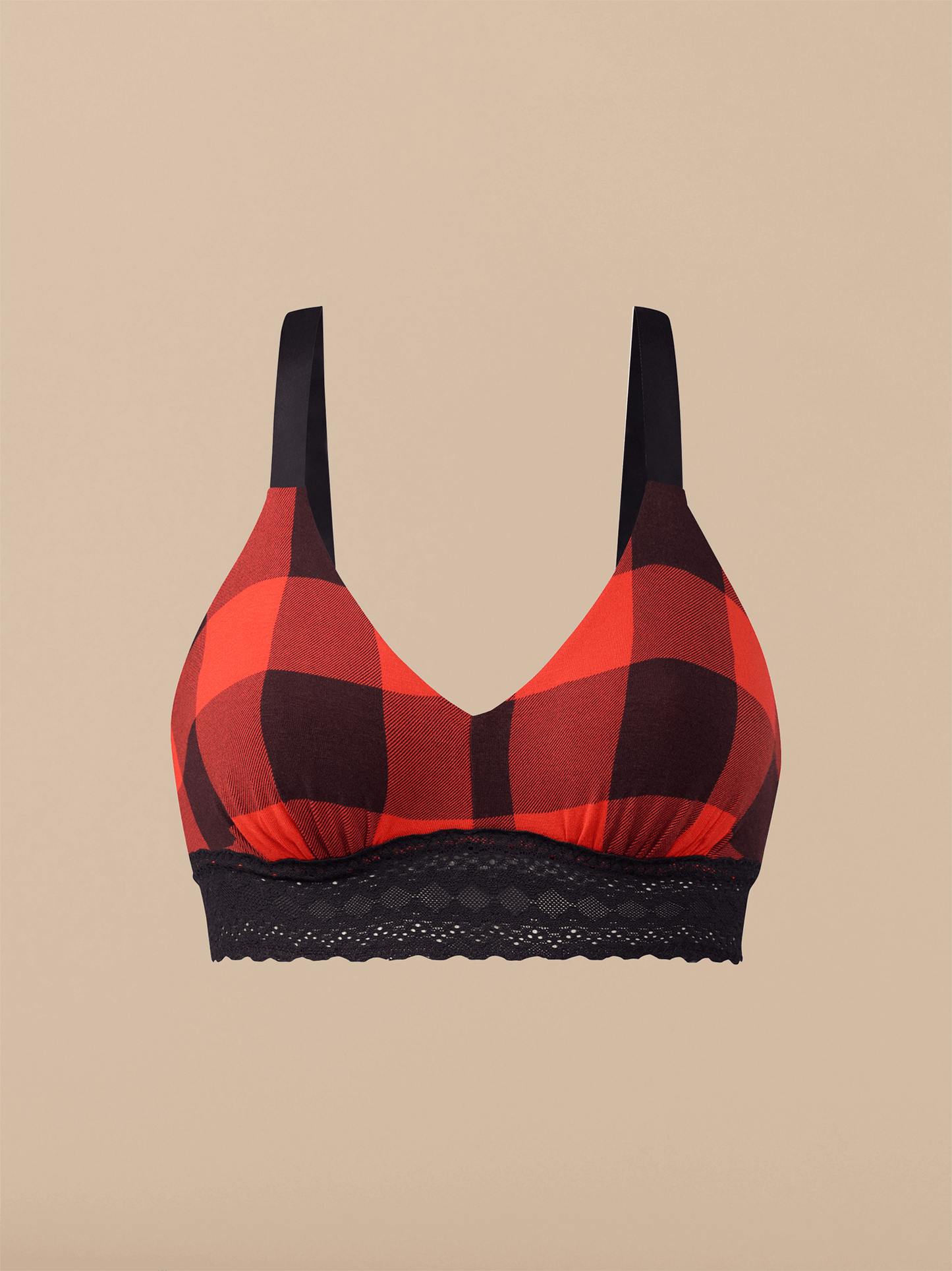 UltraModal™ Lace Longline Bralette | Buffalo Plaid