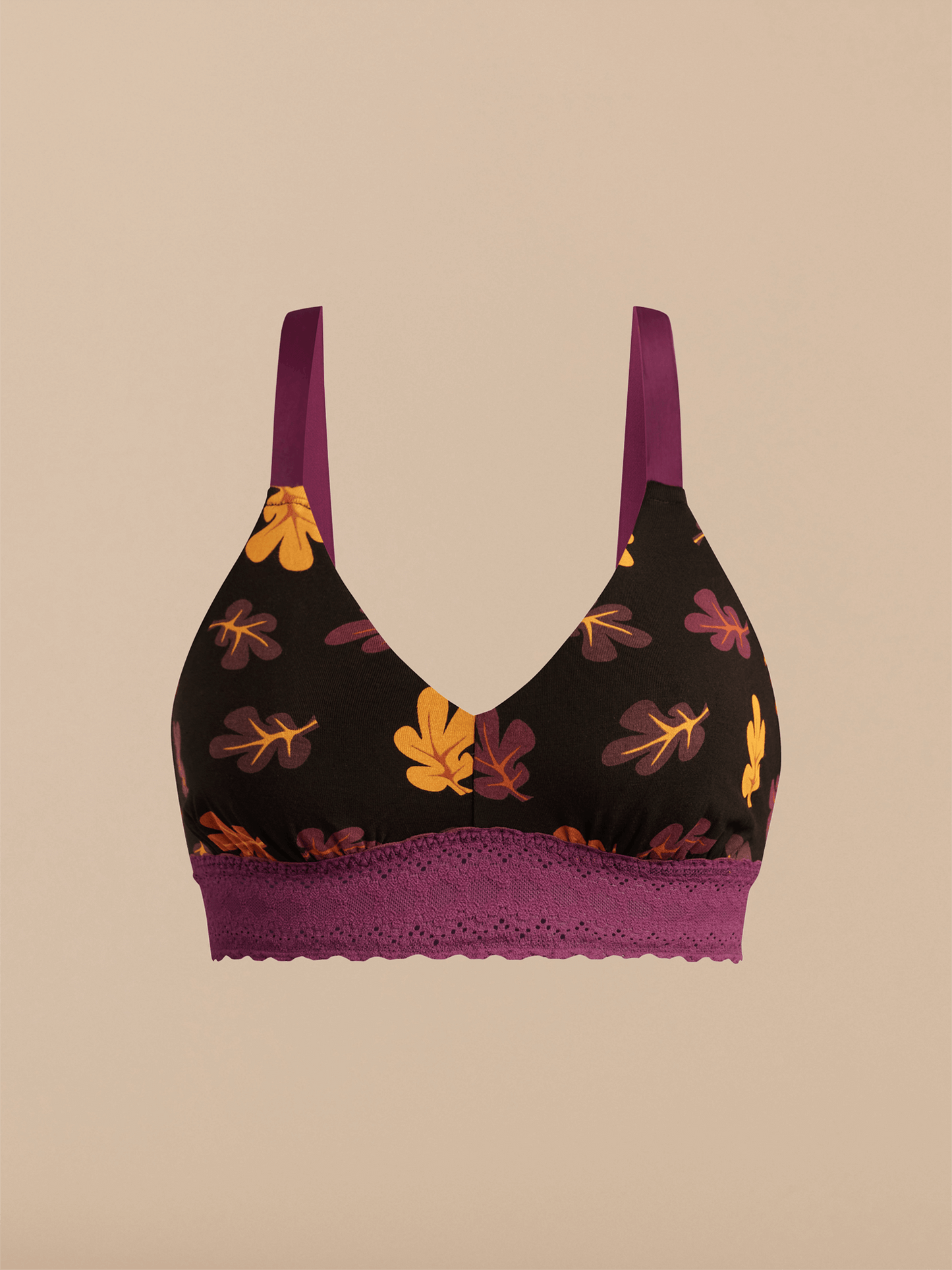 UltraModal™ Lace Longline Bralette | Fall Leaves
