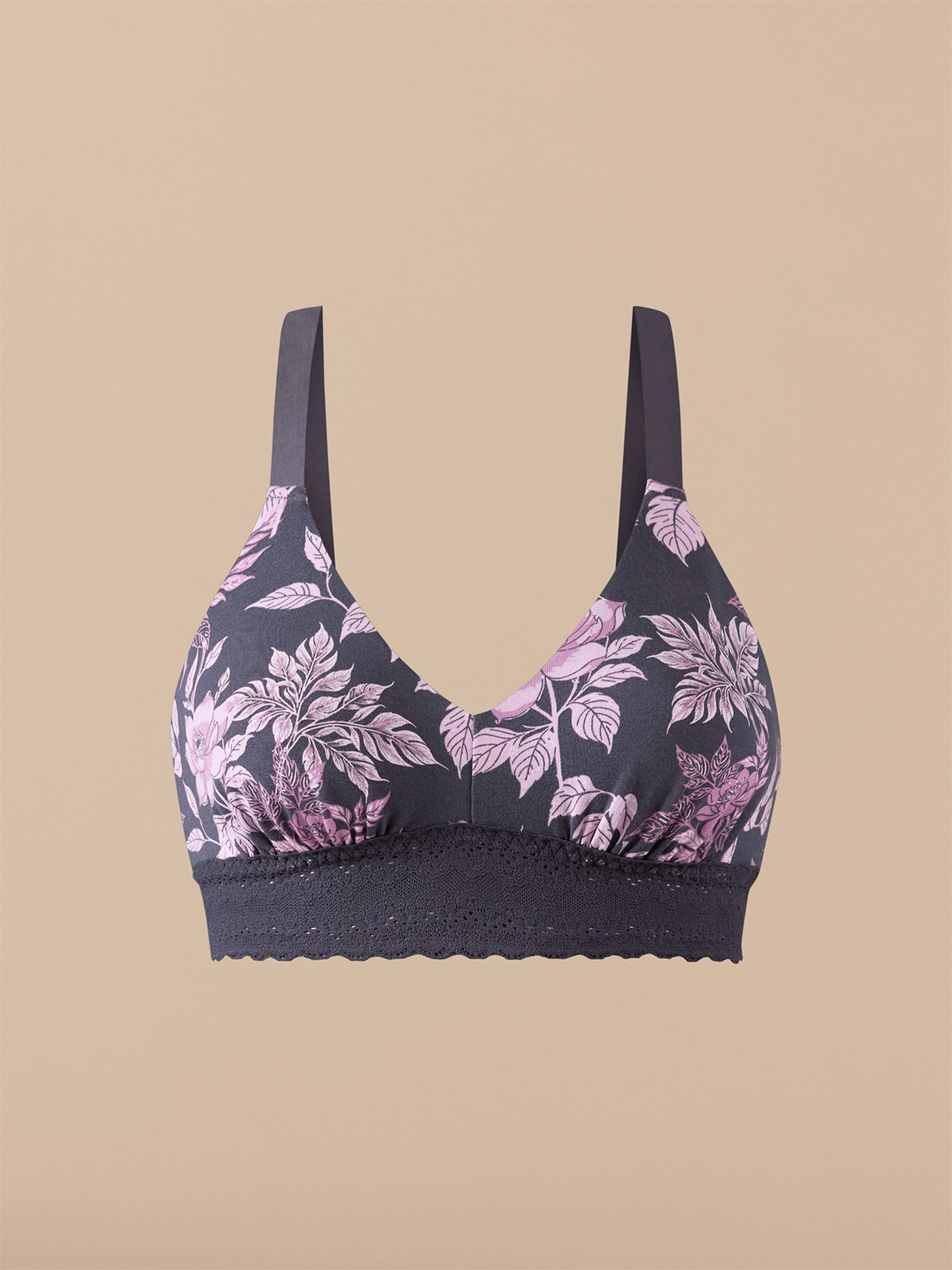 UltraModal™ Lace Longline Bralette | Purple Bloom