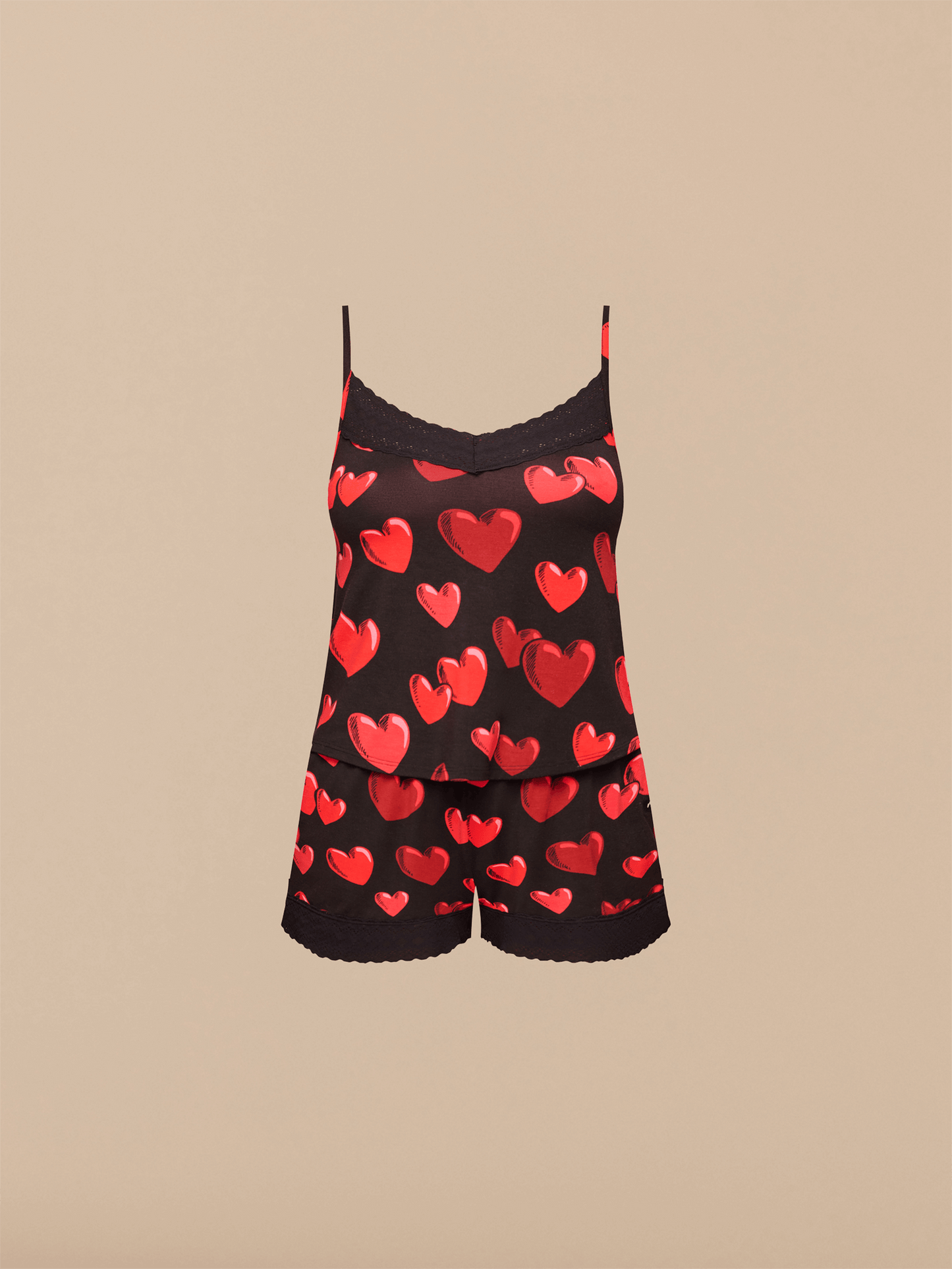 UltraModal™ Lace PJ Set | Floating Hearts