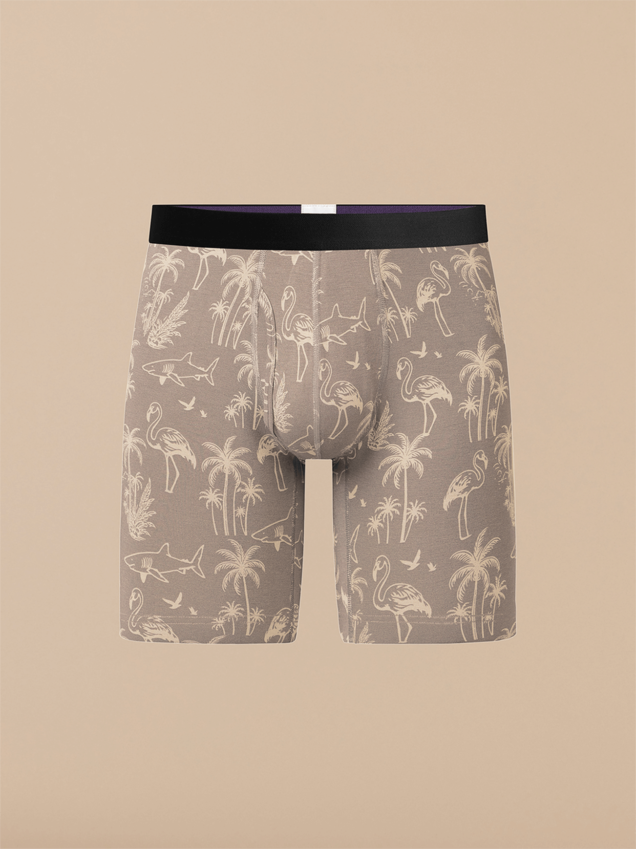 UltraModal™ Core Long Boxer Brief w/ Fly | Grey Wild Life