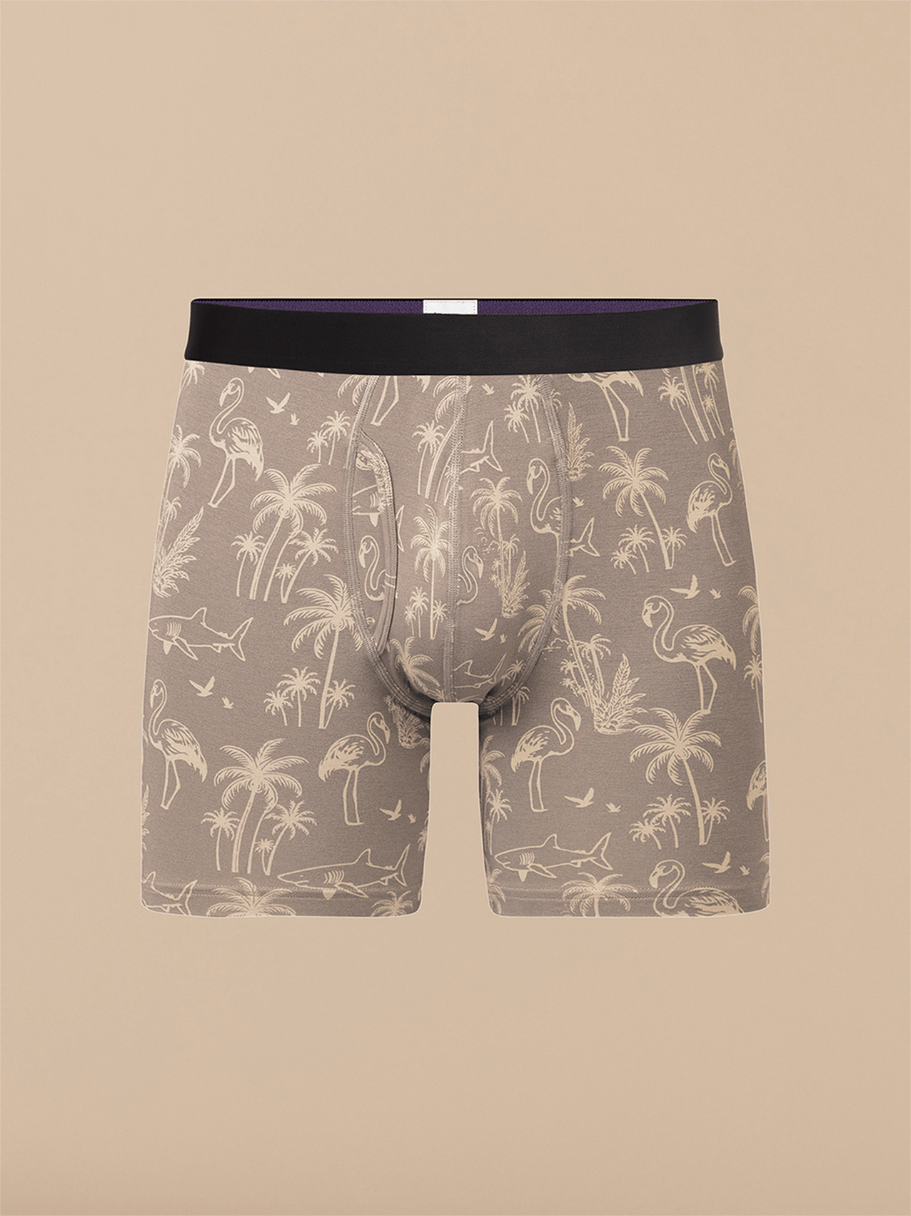 UltraModal™ Core Ball Caddy™ Boxer Brief w/ Fly | Grey Wild Life