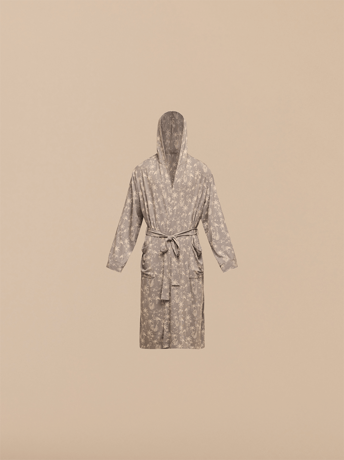UltraModal™ Hooded Robe - Unisex | Grey Wild Life