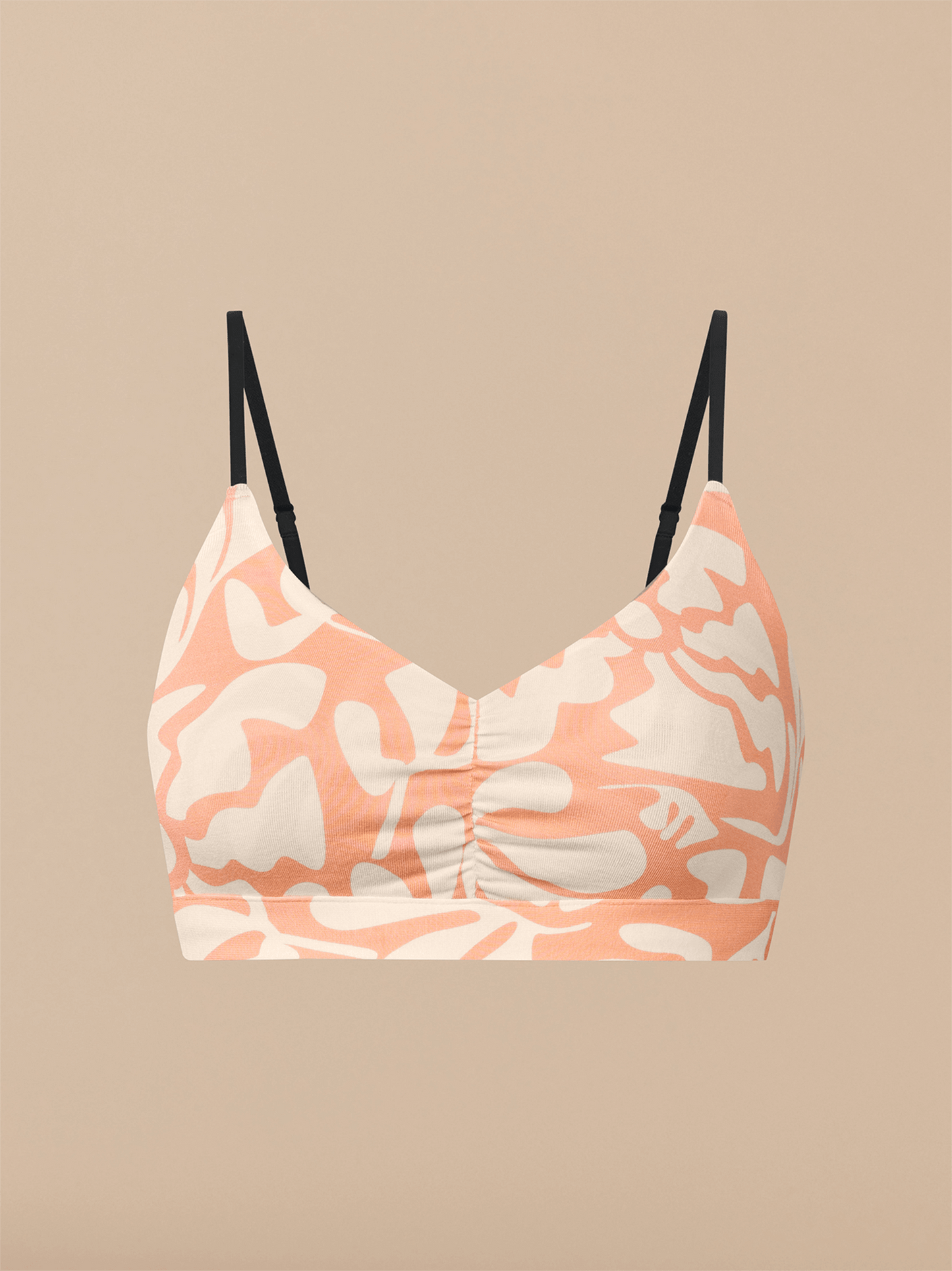 UltraModal™ FeelFree Ruched Bralette | Coral Heatwave