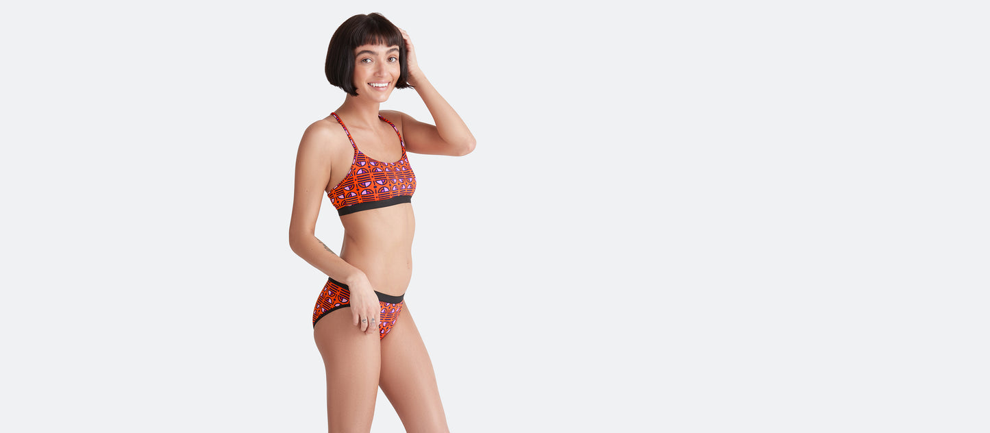 UltraModal™ Core T-Back Bralette | GeoStripe