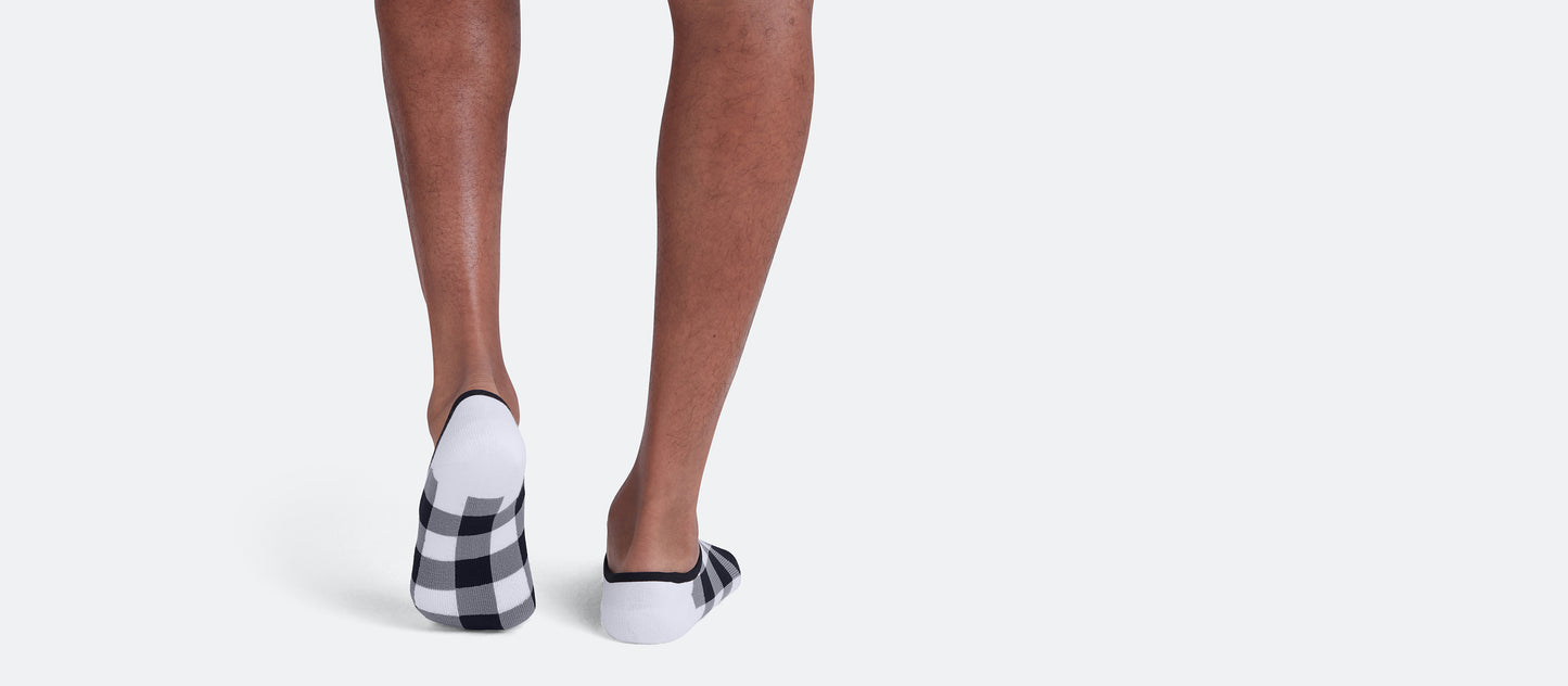 Heritage No Show Sock | Gingham Plaid