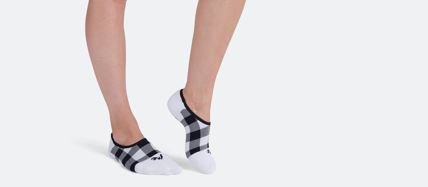 Heritage No Show Sock | Gingham Plaid