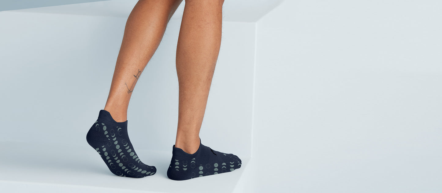 MoveMe Ankle Sock | Moon Phase