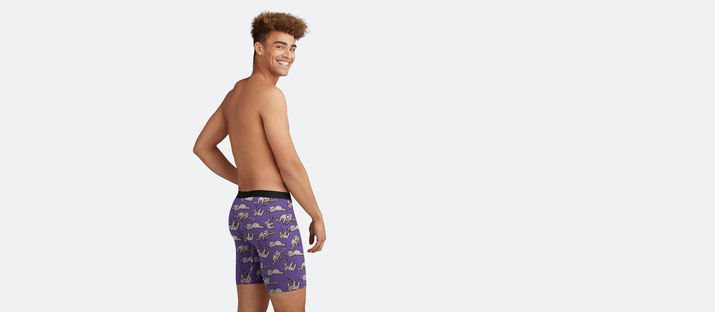 UltraModal™ Core Long Boxer Brief w/ Fly | Peace, Love, & Sloth