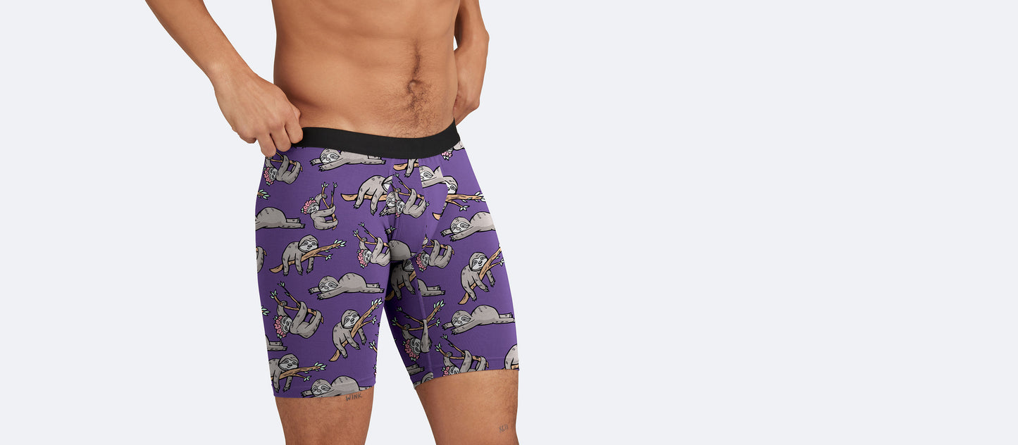 UltraModal™ Core Long Boxer Brief w/ Fly | Peace, Love, & Sloth