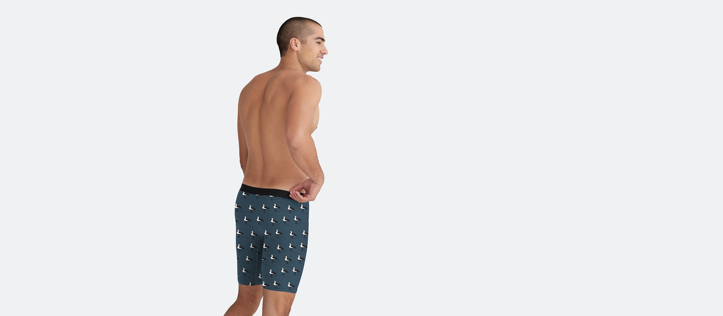UltraModal™ Core Long Boxer Brief w/ Fly | Beach Birds