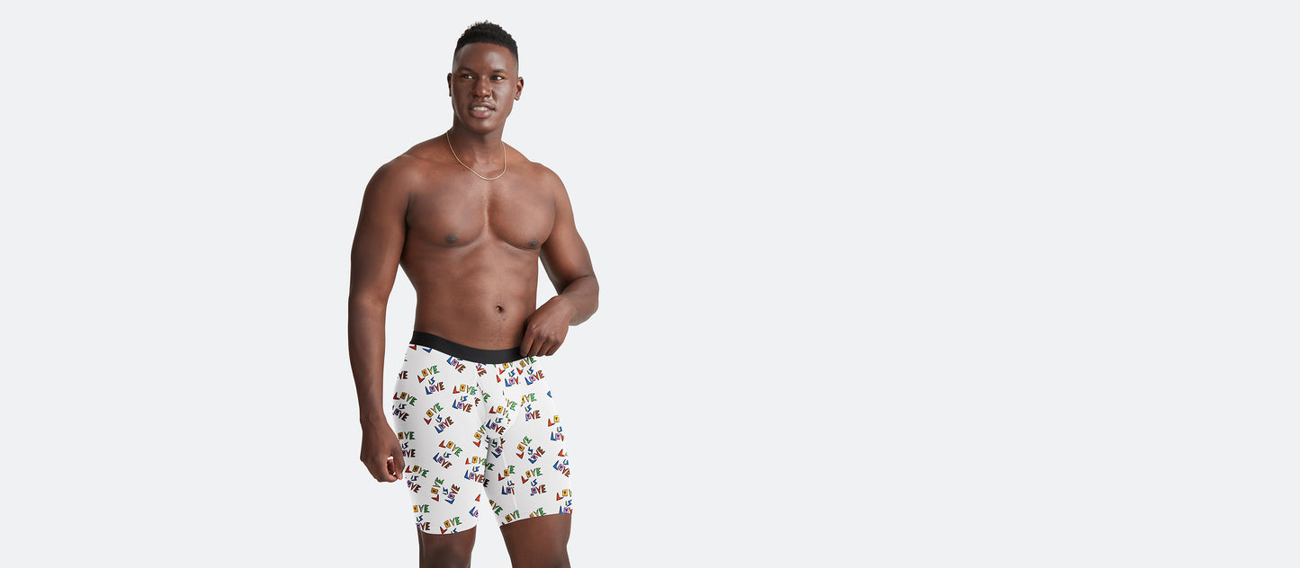 UltraModal™ Core Long Boxer Brief w/ Fly | Love is Love 2.0