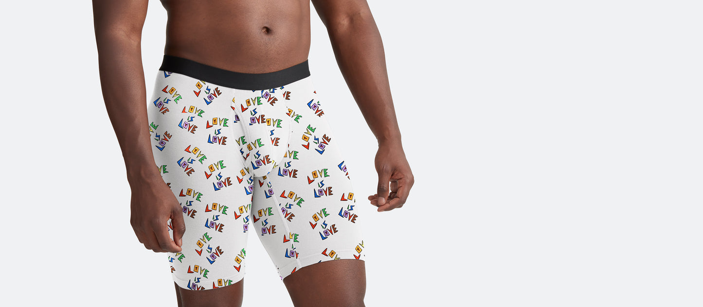 UltraModal™ Core Long Boxer Brief w/ Fly | Love is Love 2.0