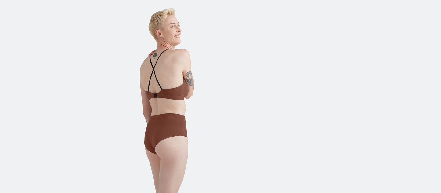 UltraModal™ FeelFree Ruched Bralette | Walnut Shell