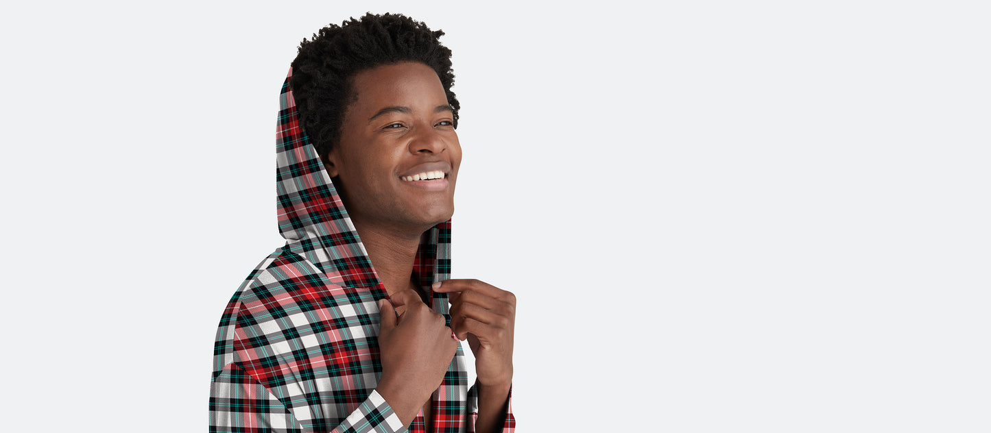 UltraModal™ Hooded Robe - Unisex | Tartan Plaid