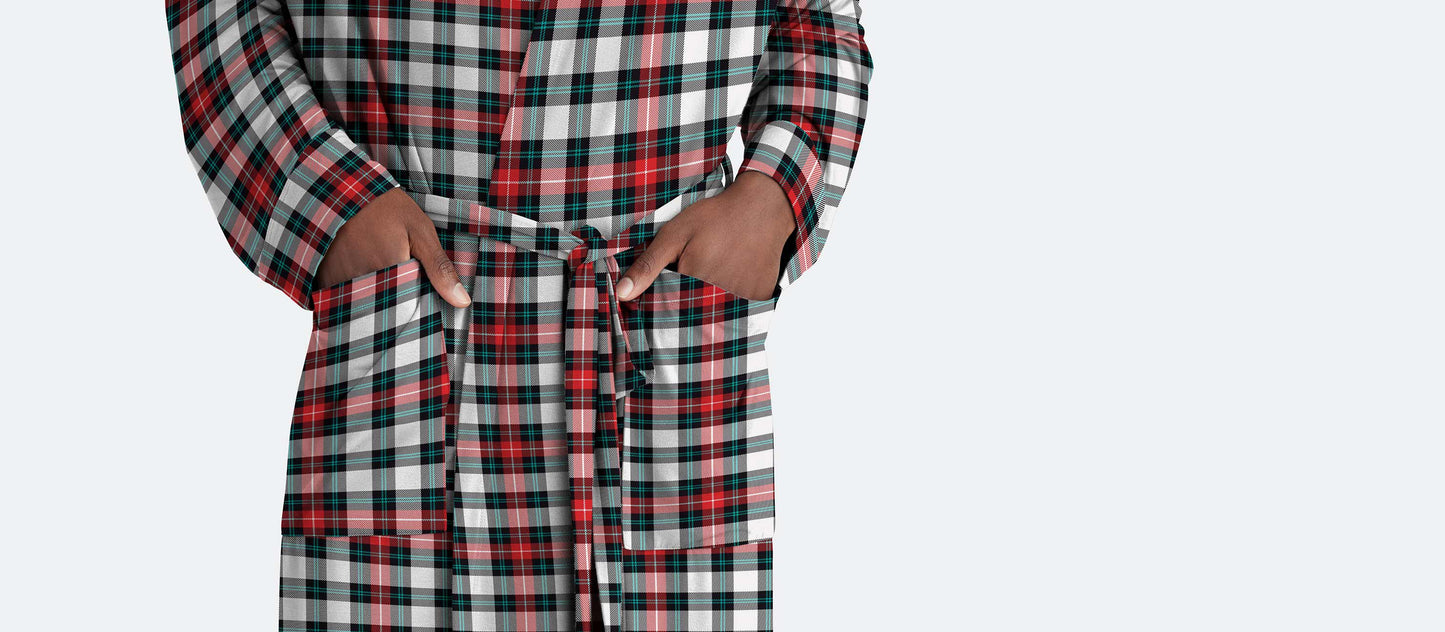UltraModal™ Hooded Robe - Unisex | Tartan Plaid