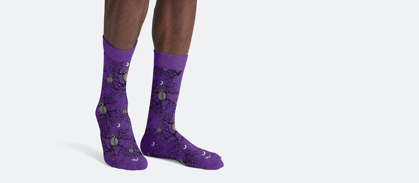 Heritage Crew Sock | Owl Night Long