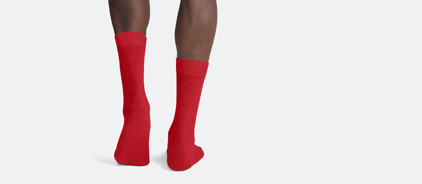 Heritage Crew Sock | Cranberry