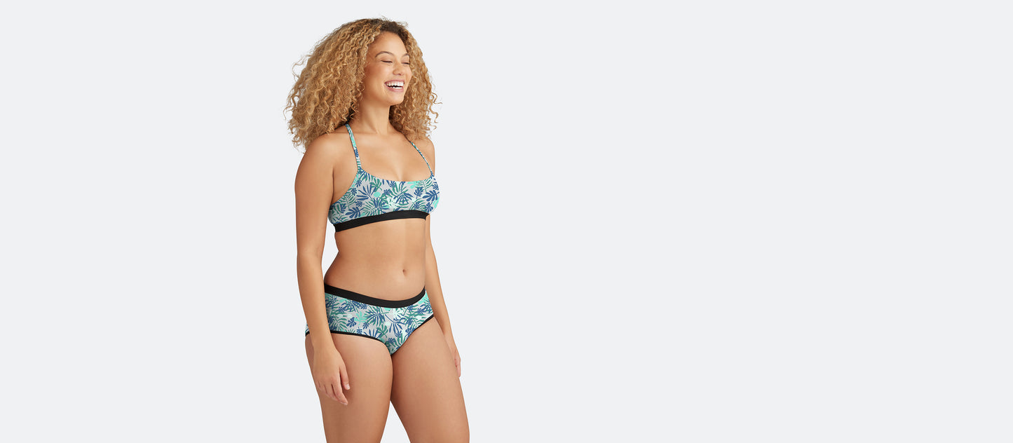 UltraModal™ Core T-Back Bralette | Green Palm