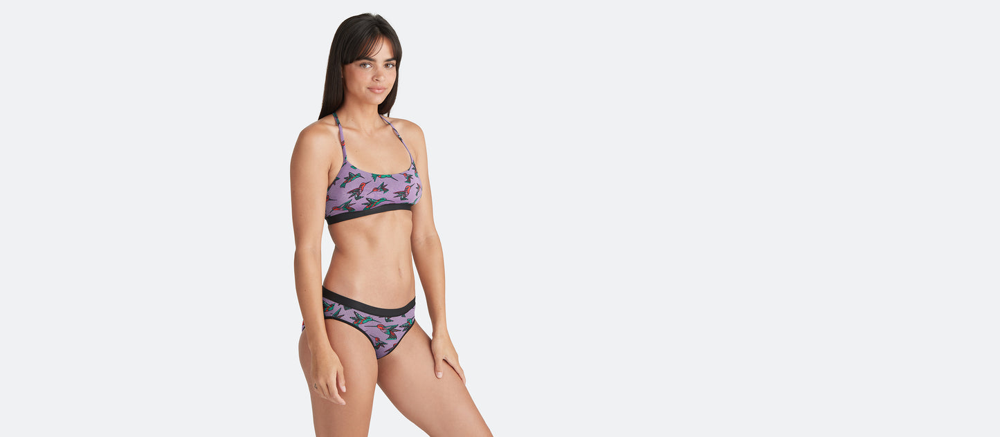 UltraModal™ Core T-Back Bralette | Hummingbirds