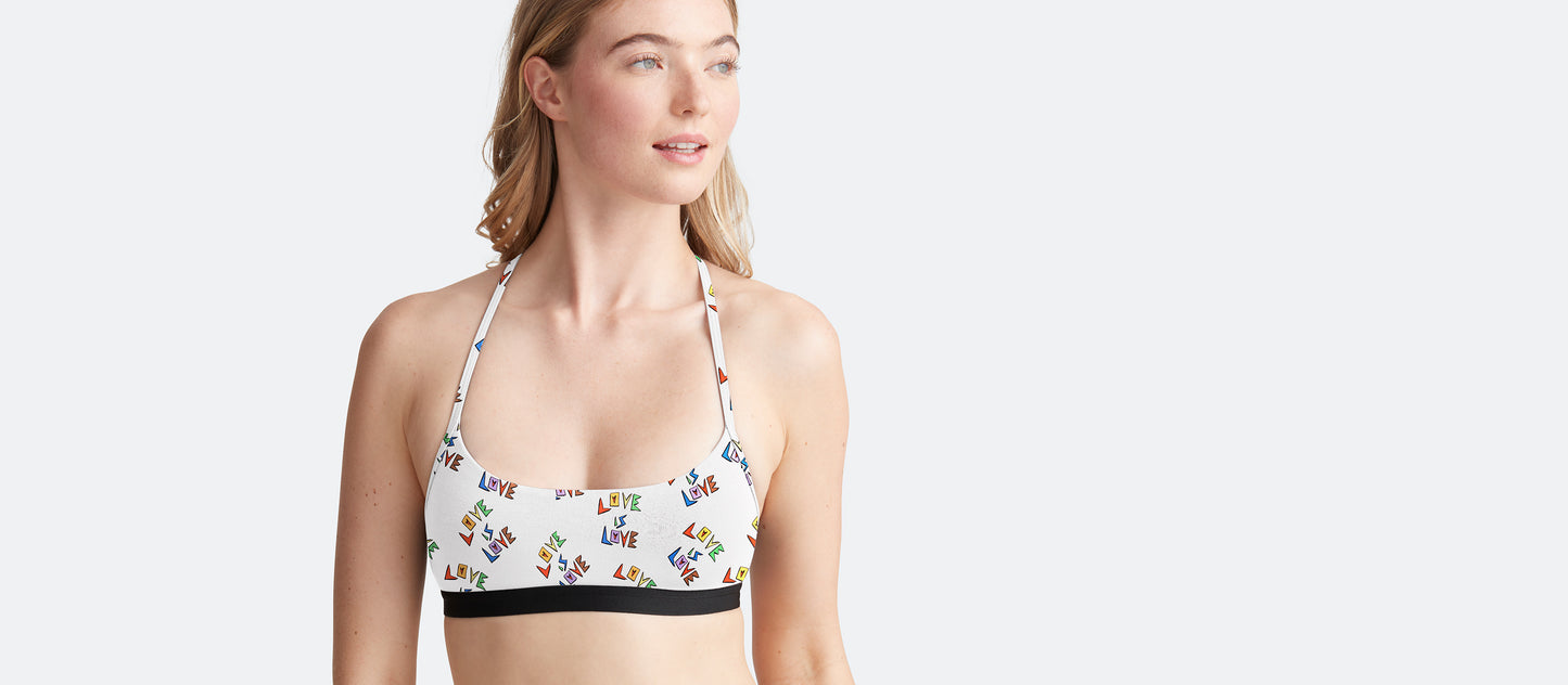 UltraModal™ Core T-Back Bralette | Love is Love 2.0
