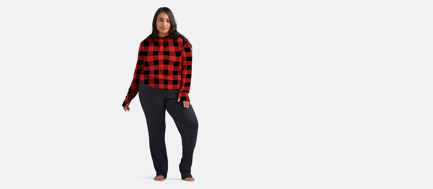 UltraModal™ Pullover Lounge Hoodie - Women's | Buffalo Check