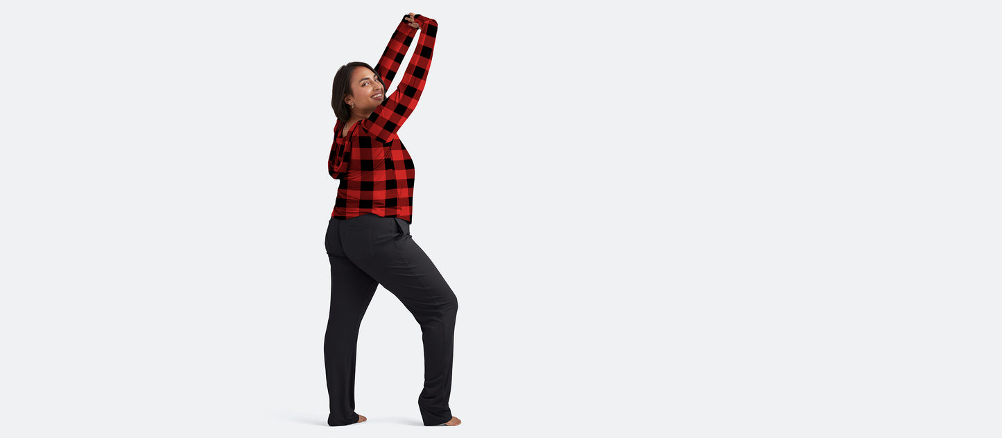 UltraModal™ Pullover Lounge Hoodie - Women's | Buffalo Check