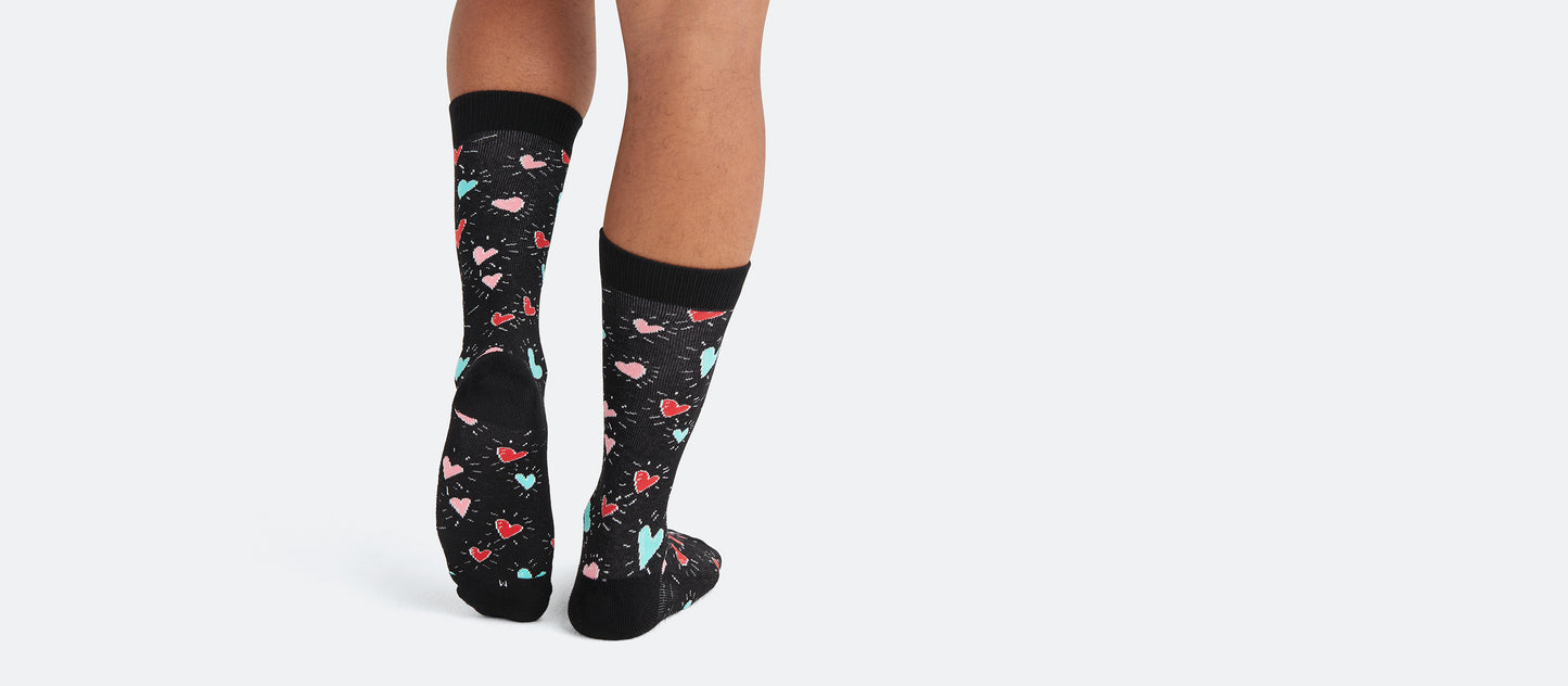 Heritage Crew Sock | Heart Beats