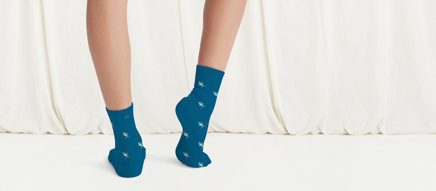 Heritage Quarter Sock | Shark