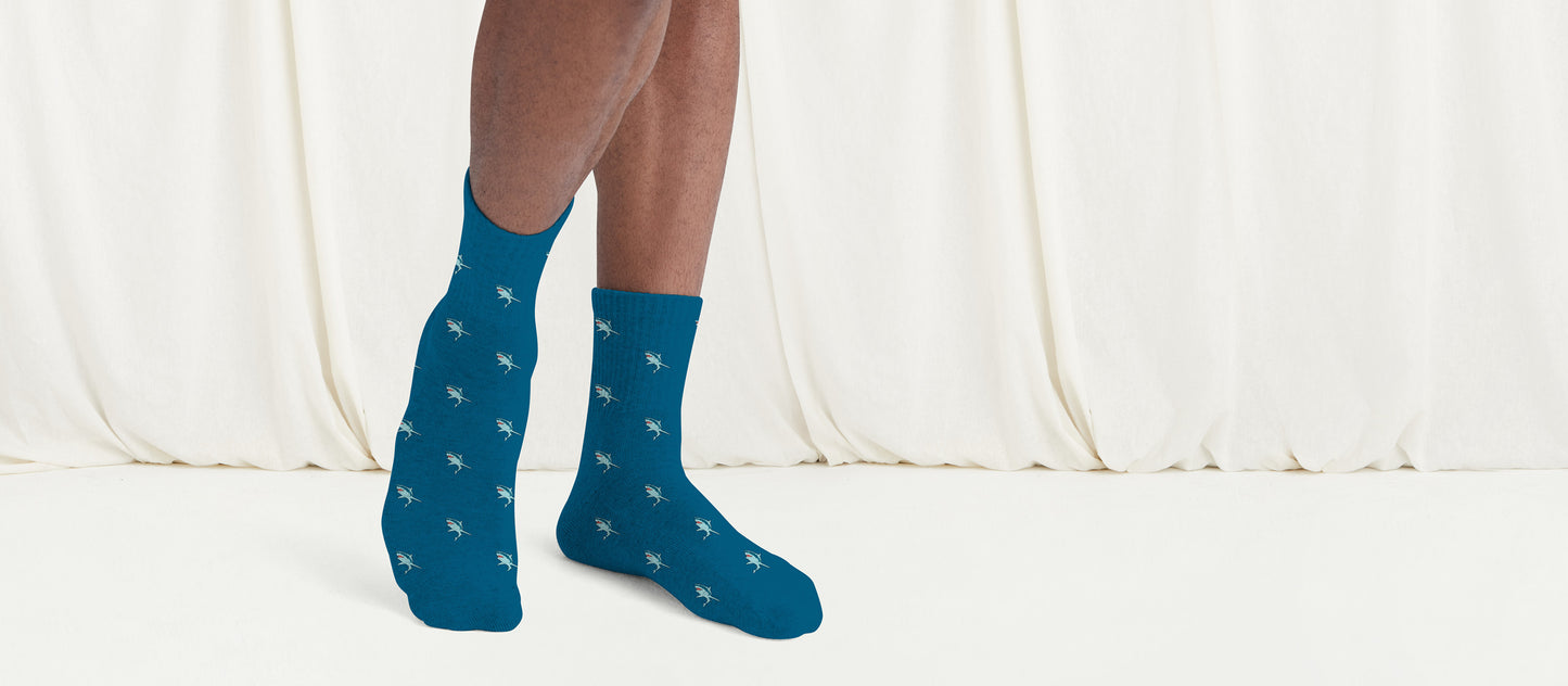 Heritage Quarter Sock | Shark