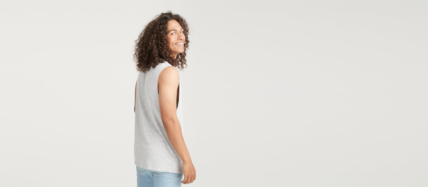 Daily Sleeveless Tee 3-Pack - Men's | Black White Grey Pack