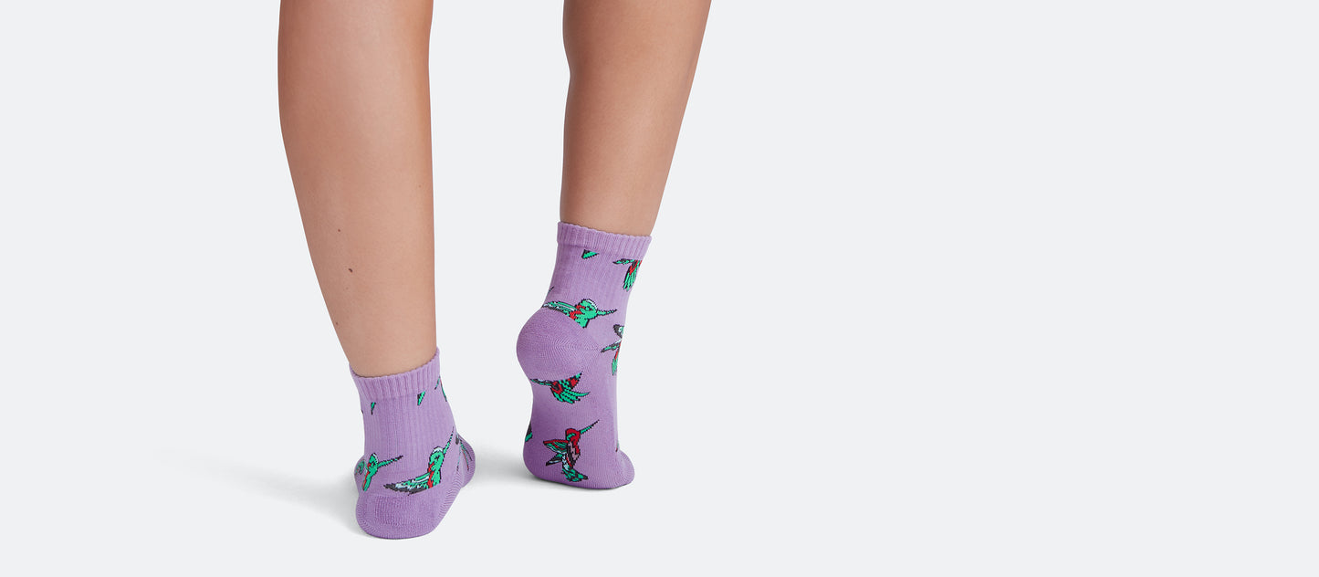 Heritage Quarter Sock | Hummingbirds