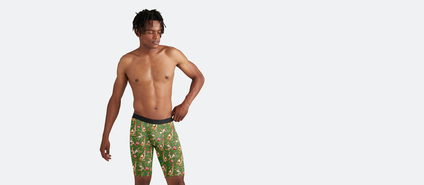UltraModal™ Core Long Boxer Brief w/ Fly | Love, Flowers, & Hares