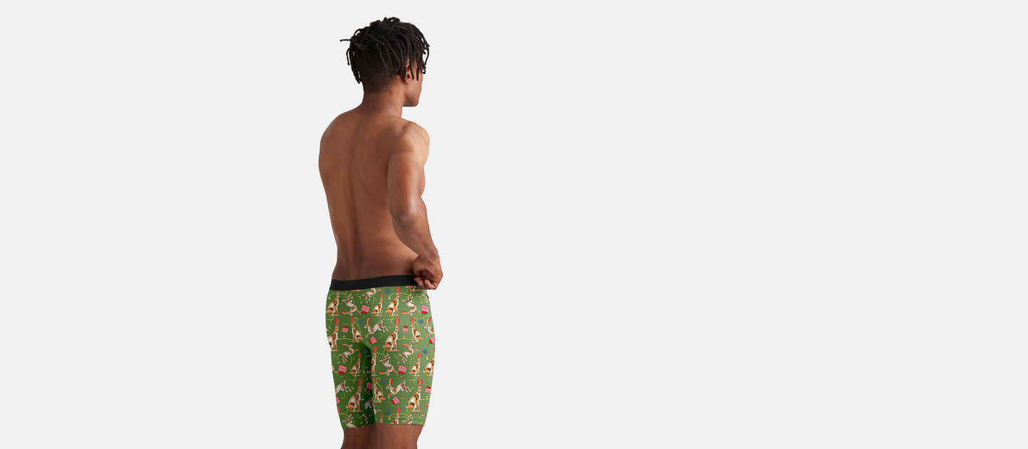 UltraModal™ Core Long Boxer Brief w/ Fly | Love, Flowers, & Hares