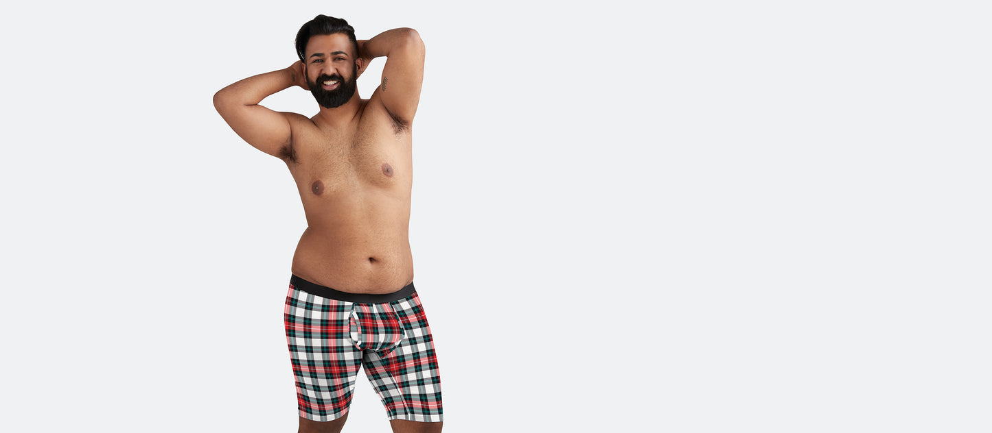 UltraModal™ Core Long Boxer Brief w/ Fly | Tartan Plaid