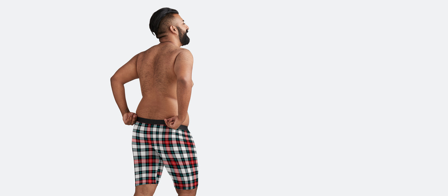 UltraModal™ Core Long Boxer Brief w/ Fly | Tartan Plaid