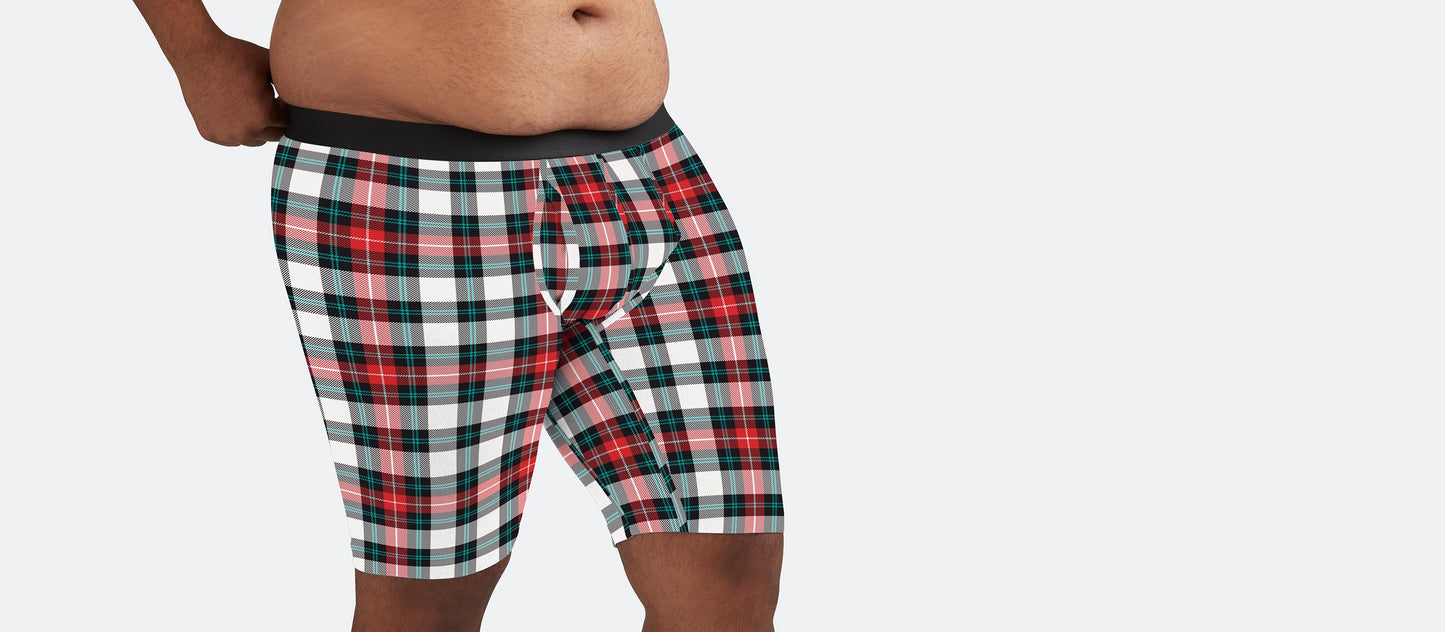 UltraModal™ Core Long Boxer Brief w/ Fly | Tartan Plaid