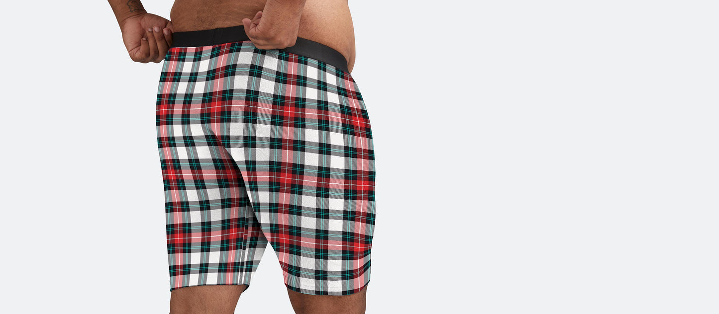UltraModal™ Core Long Boxer Brief w/ Fly | Tartan Plaid