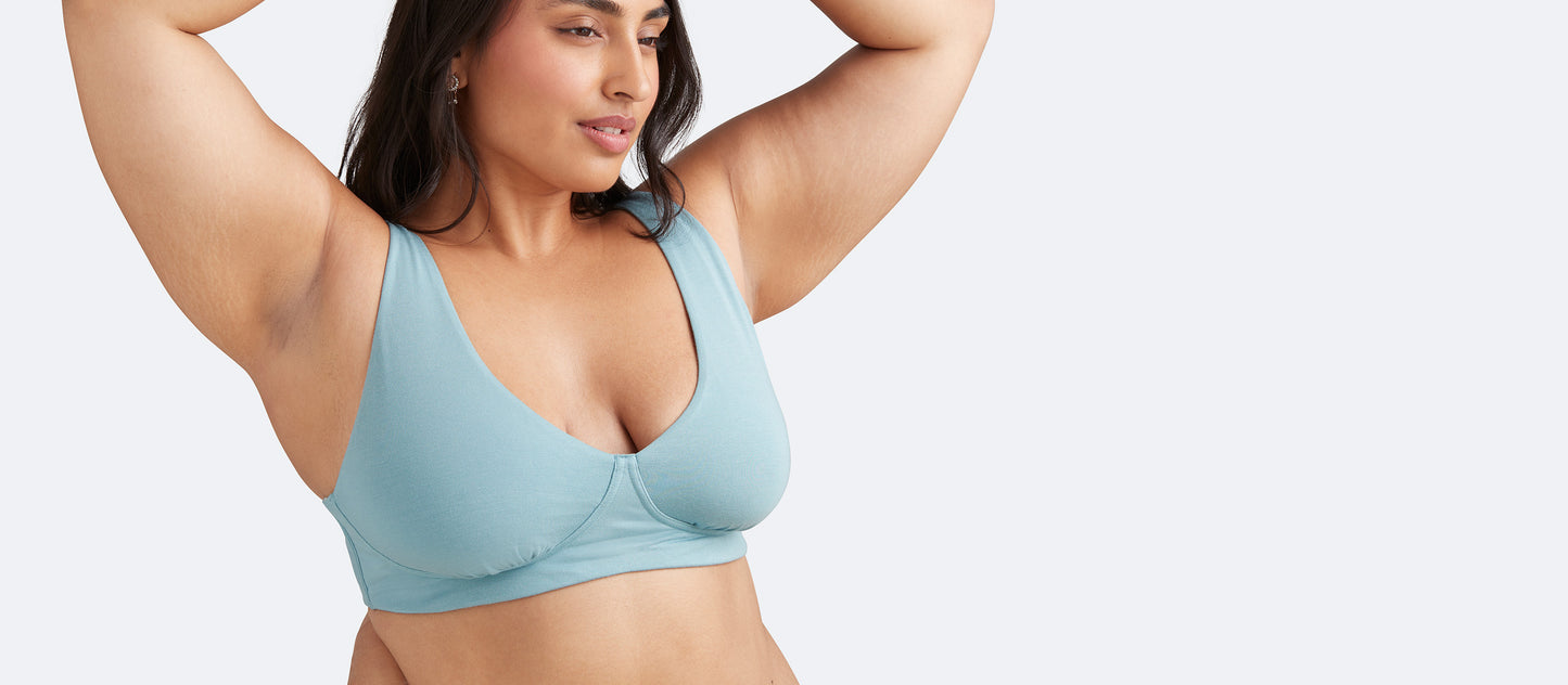 UltraModal™ FeelFree Longline Bralette | Ice Blue