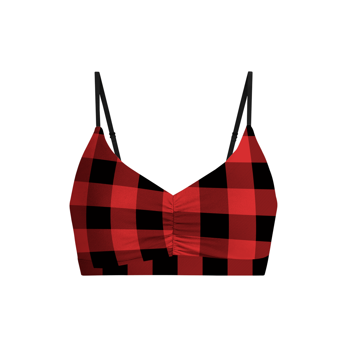 UltraModal™ FeelFree Ruched Bralette | Buffalo Check