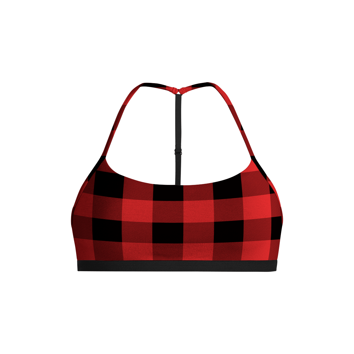 UltraModal™ Core T-Back Bralette | Buffalo Check