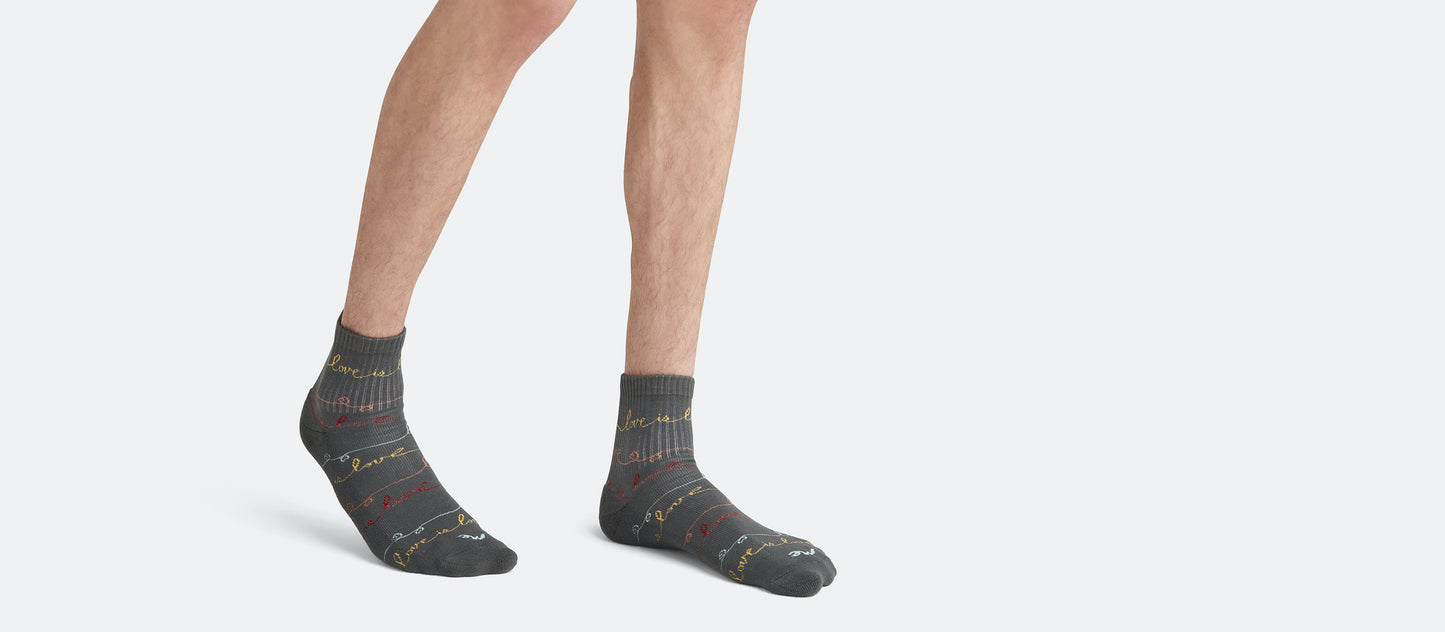 Heritage Quarter Sock | Love Is Love