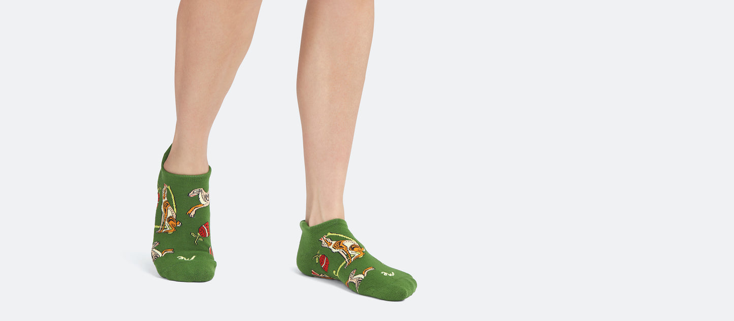 Heritage Ankle Sock | Love, Flowers, & Hares