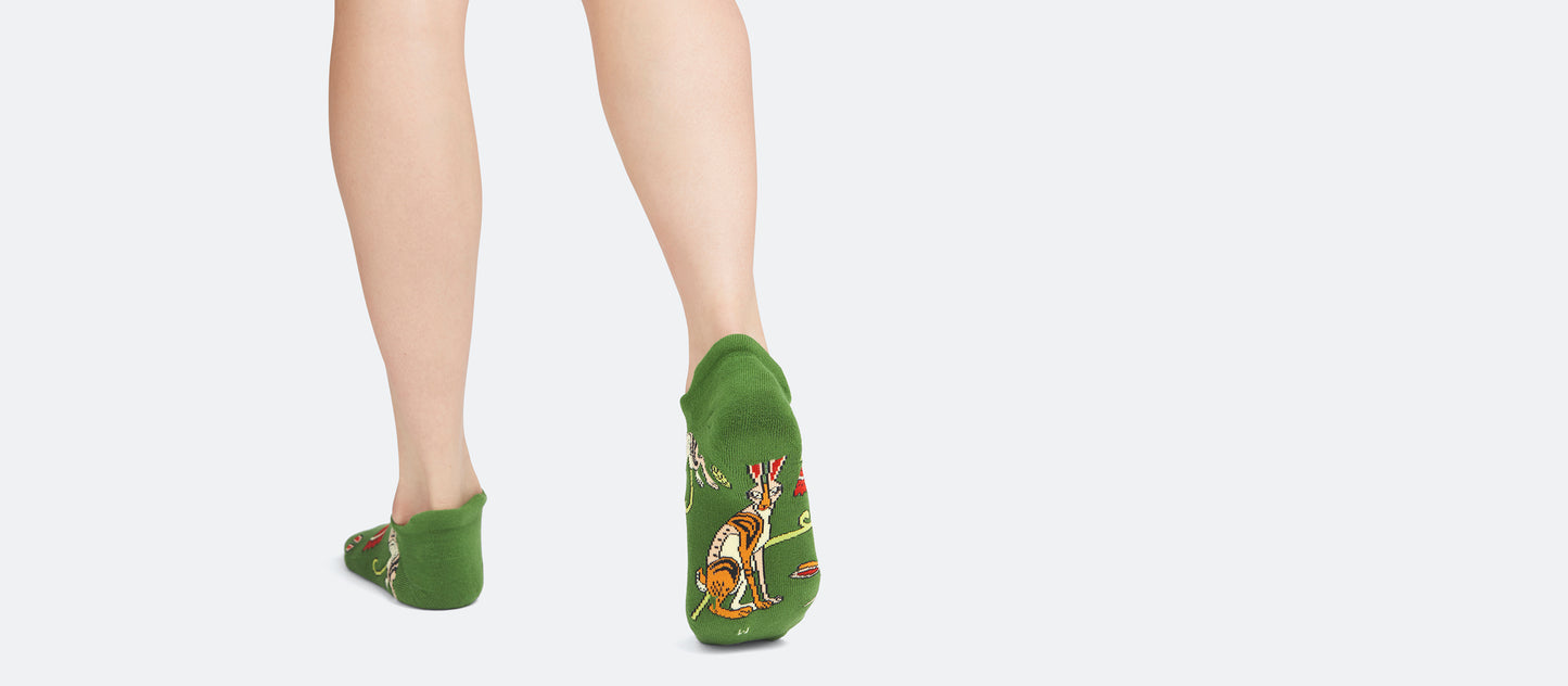Heritage Ankle Sock | Love, Flowers, & Hares