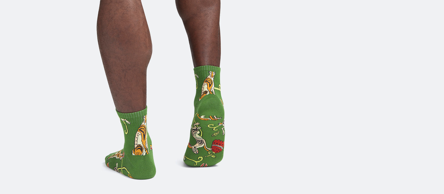 Heritage Quarter Sock | Love, Flowers, & Hares