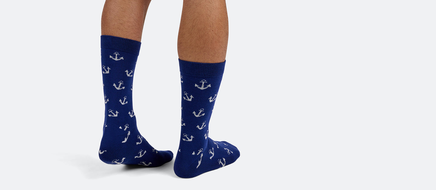 Heritage Crew Sock | Anchors Away