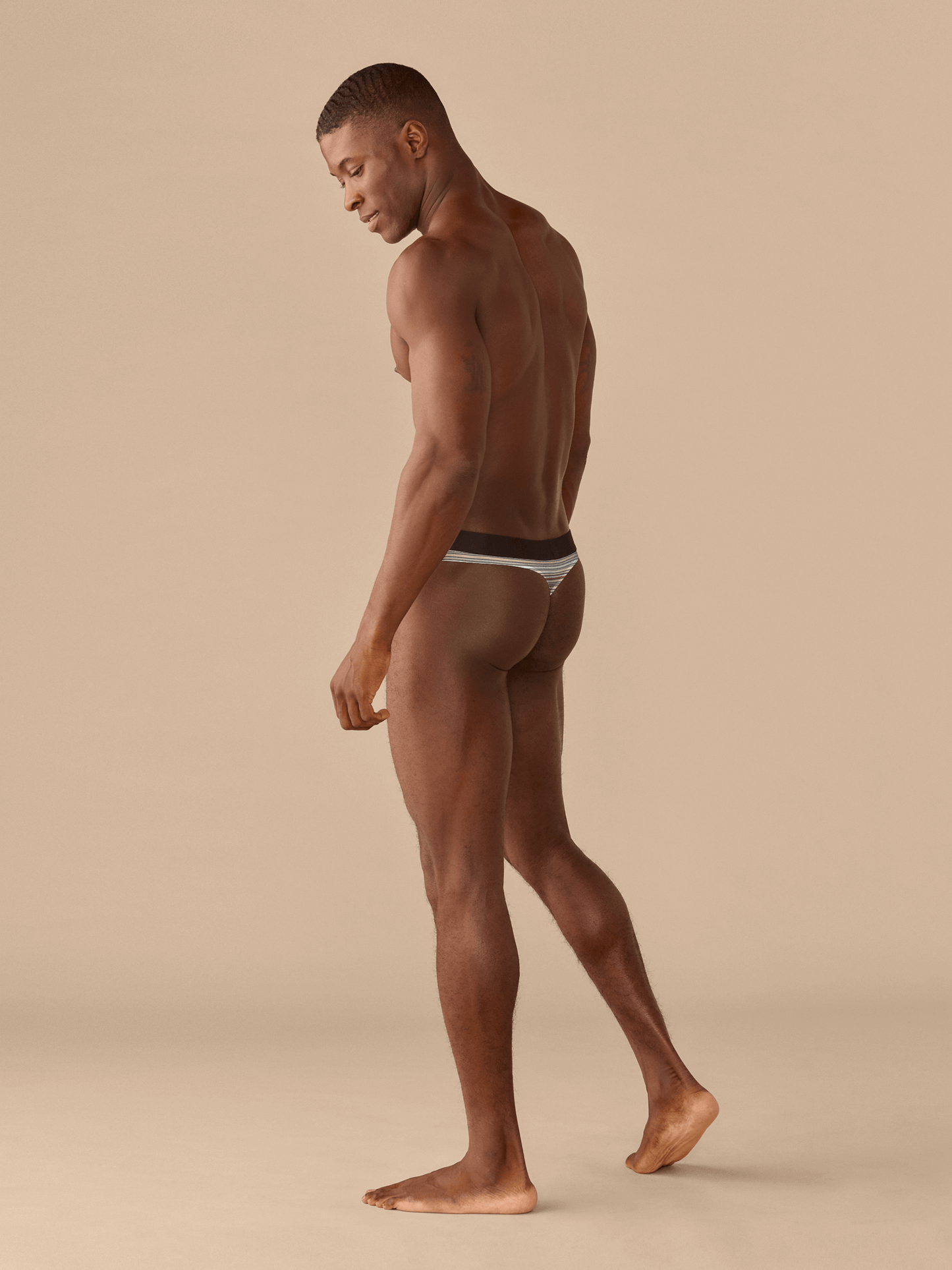 UltraModal™ Core Pouch Front Thong | Sandstorm Stripes