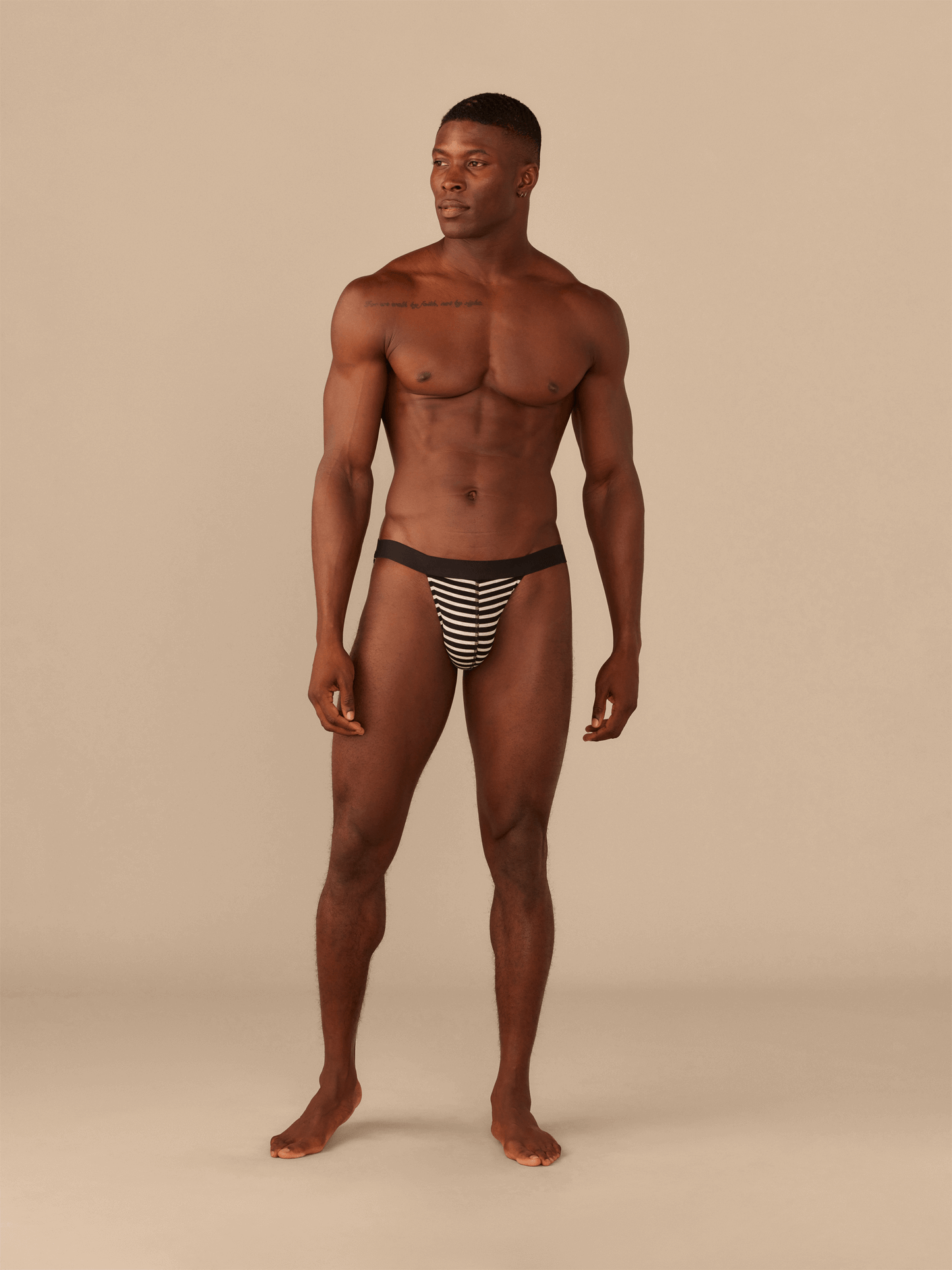 UltraModal™ Core Jockstrap | Heather Grey Stripes