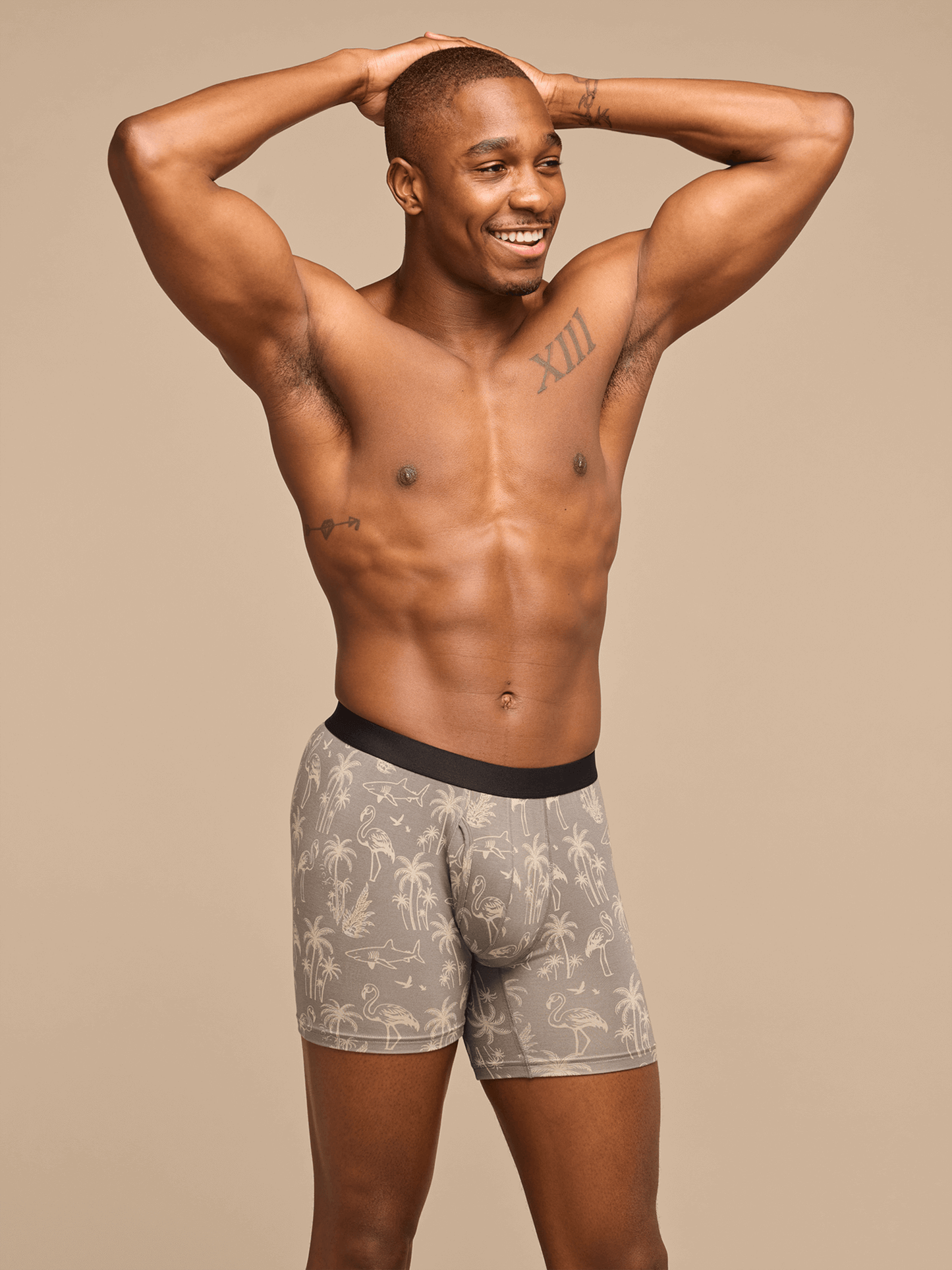 UltraModal™ Core Boxer Brief w/ Fly | Grey Wild Life