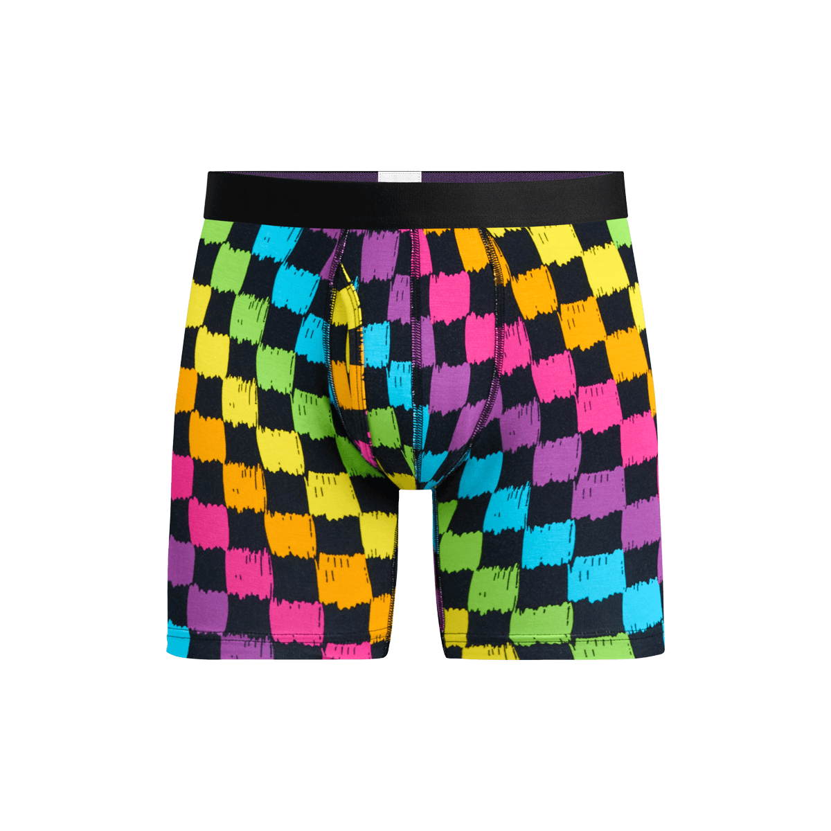 UltraModal™ Core Boxer Brief w/ Fly | Rainbow Check